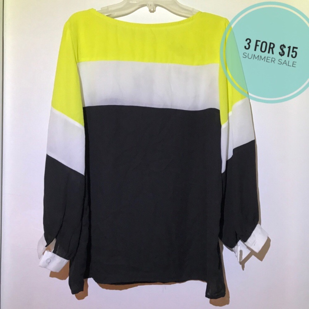 3 for $15 • H&M Colorblocked Blouse